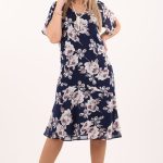 Sukienka szyfonowa na wesele w kwiaty