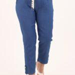 ciemne-cienkie-spodnie jeansowe-damskie-nogawka-7-8 (4)