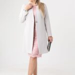 Klasyczny wizytowy płaszczyk szary