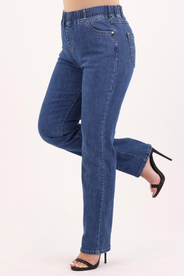 jeansy z gumką w pasie