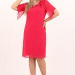 sukienka-z-kwiatem-na-ramieniu-pudrowa (8)