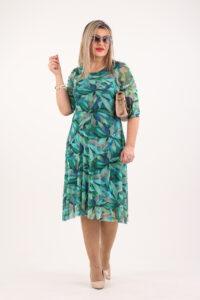 sukienka z siateczki zielona