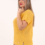 zolta-sweterkowa-bluzka-z-krotkim-rekawem (15)