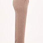 Szerokie spodnie bawełniane brązowe (3)