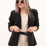 Marynarka plus size czarna – odzież XXL dla kobiet