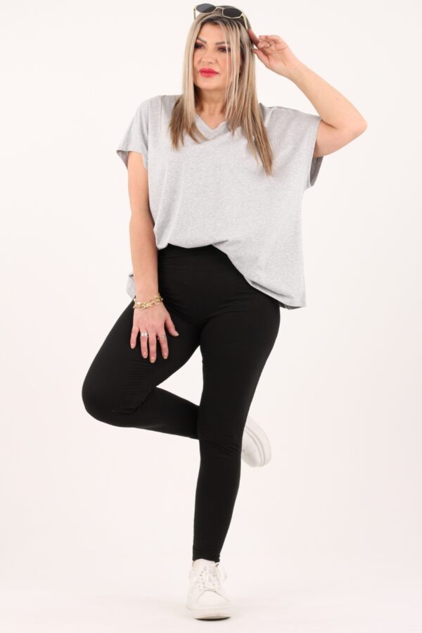 Czarne legginsy plus size