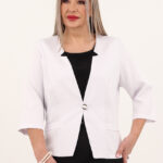 Elegancki żakiet na wesele biały