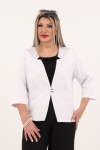 Elegancki żakiet na wesele biały