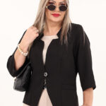 Elegancki żakiet na wesele czarny