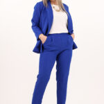 Garnitur damski plus size chabrowy