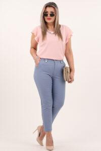 Jeansowe spodnie damskie 7/8 eleganckie