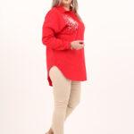 koszula-damska-oversize-ze-zdobieniem-czerwona (3)