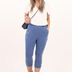 Spodnie rybaczki damskie na lato jeans
