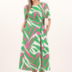 zielono-rozowo-biala-sukienka-do-polowy-lydki-z-wiazaniem-z-boku (7)