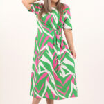 zielono-rozowo-biala-sukienka-do-polowy-lydki-z-wiazaniem-z-boku (8)