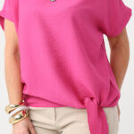 Amarantowa elegancka bluzka damska plus size 44-52 (5)