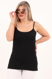Podkoszulek damski na ramiączkach czarny