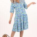 kwiecista-sukienka-z-falbanami-niebiesko-zielona (9)