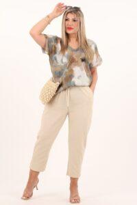 A'la lniane rybaczki damskie beżowe