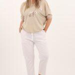 A'la lniane rybaczki damskie białe