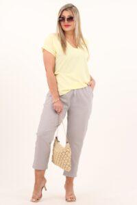 A'la lniane rybaczki damskie szare