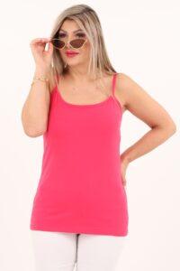 Podkoszulek damski na ramiączkach malinowy