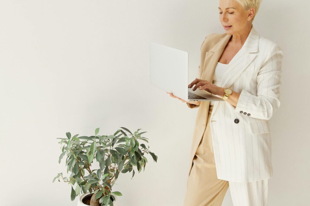 marynarka dla puszystej