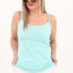 Podkoszulek damski na ramiączkach miętowy