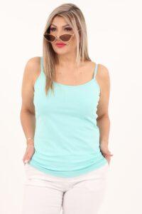 Podkoszulek damski na ramiączkach miętowy