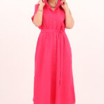 rozowa-sukienka-zapinana-na-guziki-z-przodu (10)