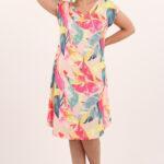 rozowo-zolta-sukienka-z-paskami-na-dekolcie (2)