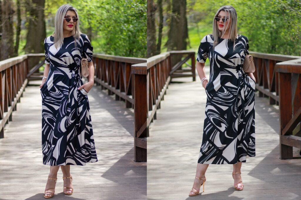 sukienka dla babci na komunię wnuka