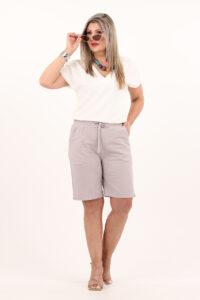 Szare spodenki bawełniane damskie