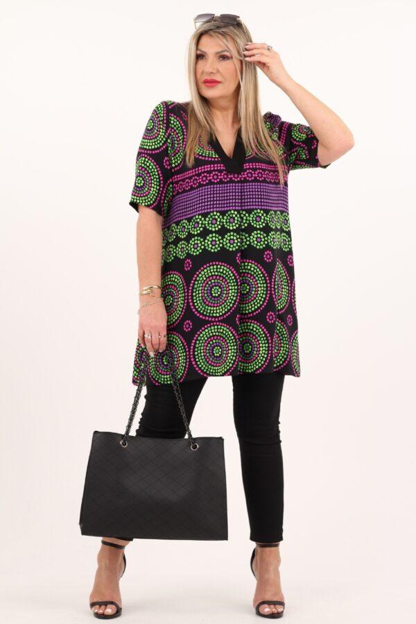 Tunika wyszczuplająca z dekoltem w serek