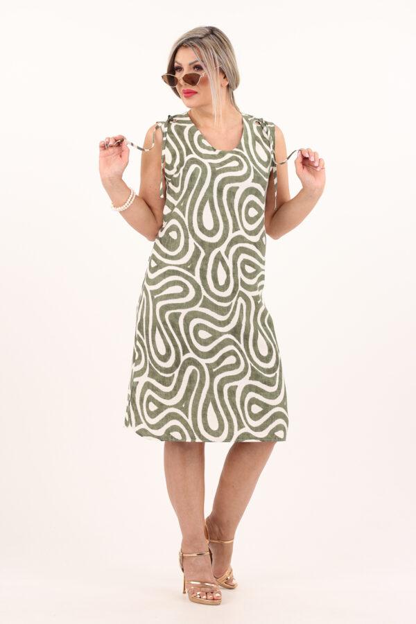 zielono-biała-lniana sukienka-letnia (9)