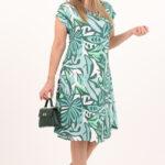 zielono-biala-sukienka-z-paskami-na-dekolcie (7)