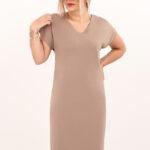 Sukienka-midi-z-wycięciem-beżowa (2)
