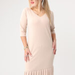 Sukienka-plisowana-PLUS-SIZE-beżowa (2)