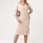 Sukienka-plisowana-PLUS-SIZE-beżowa (5)
