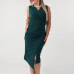 Zielona-sukienka-kopertowa-plus-size-marszczona-z-boku (3)