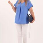 Chabrowa bluzka letnia damska