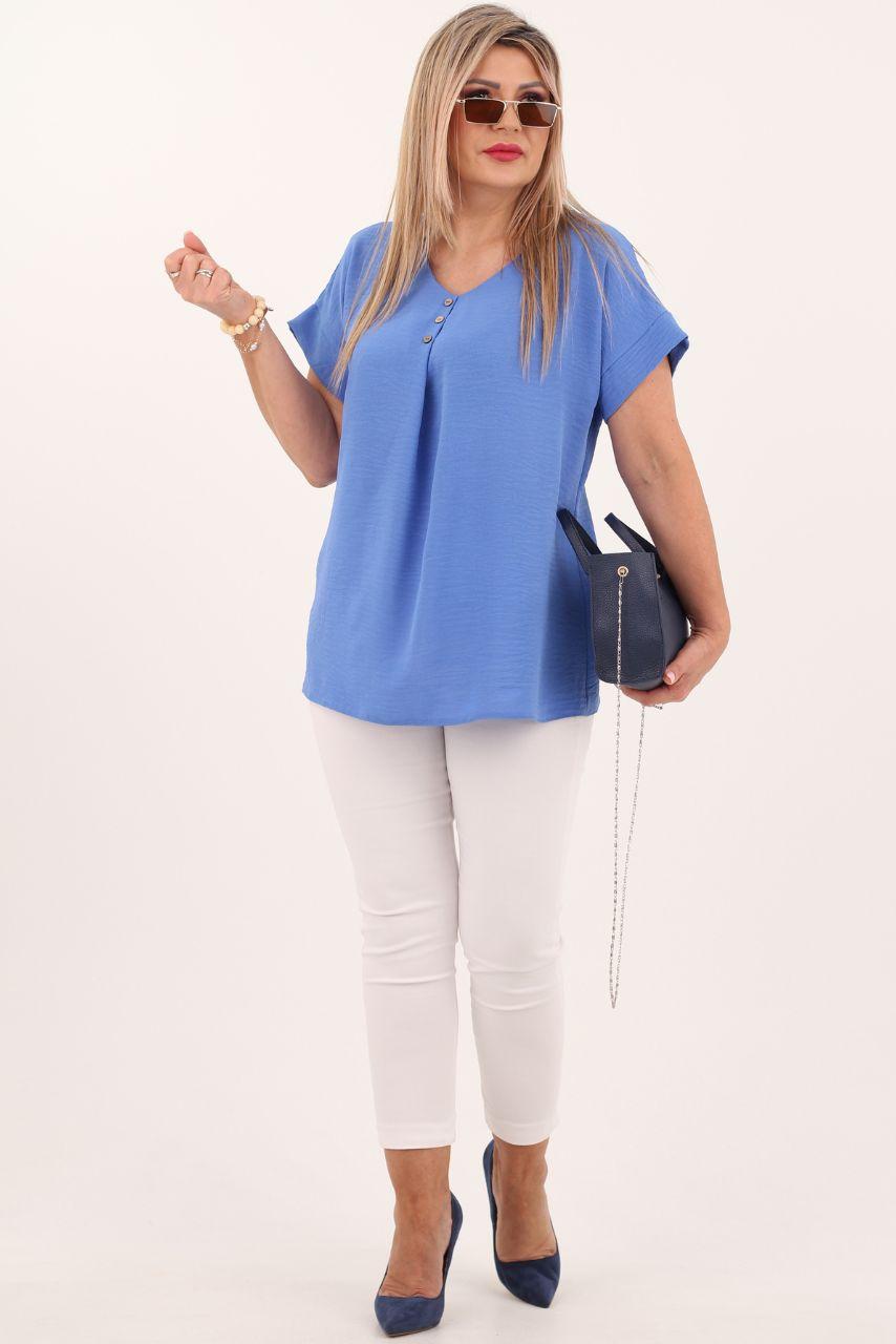 Chabrowa bluzka letnia damska