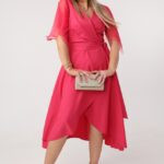 Sukienka duże rozmiary różowa