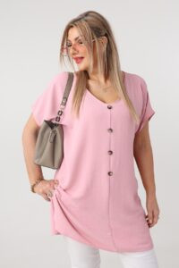 Różowa tunika letnia