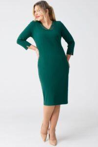 Elegancka sukienka gipiura zielona