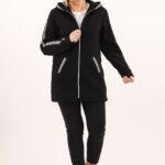 Bluza damska z kapturem i lampasami