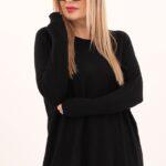 Klasyczny sweter damski czarny