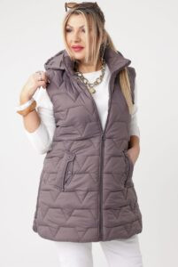 Kamizelka w dużym rozmiarze damska pikowana – odzież XXL