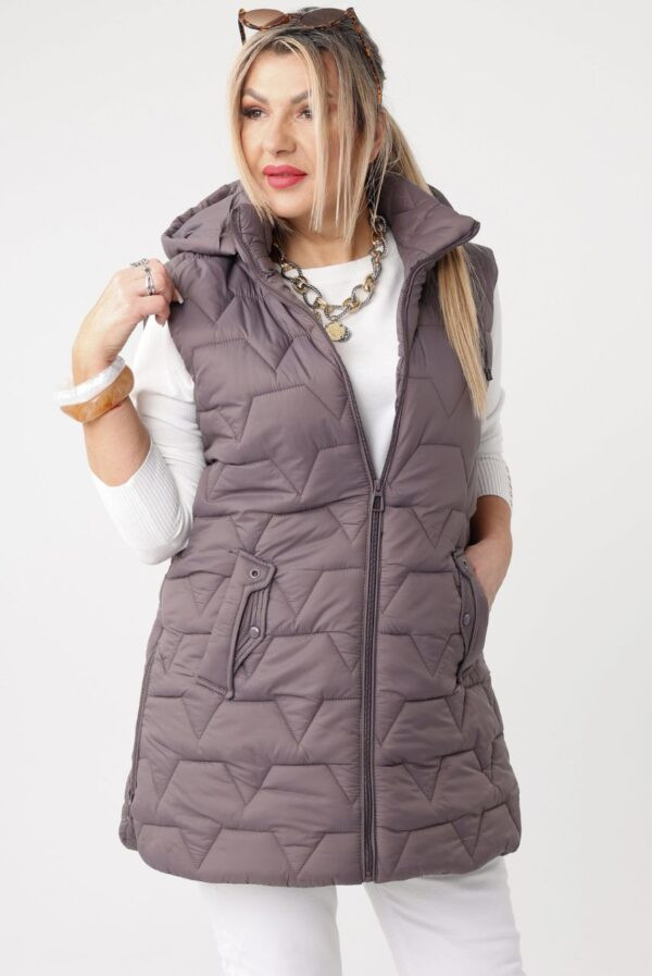 Kamizelka w dużym rozmiarze damska pikowana – odzież XXL