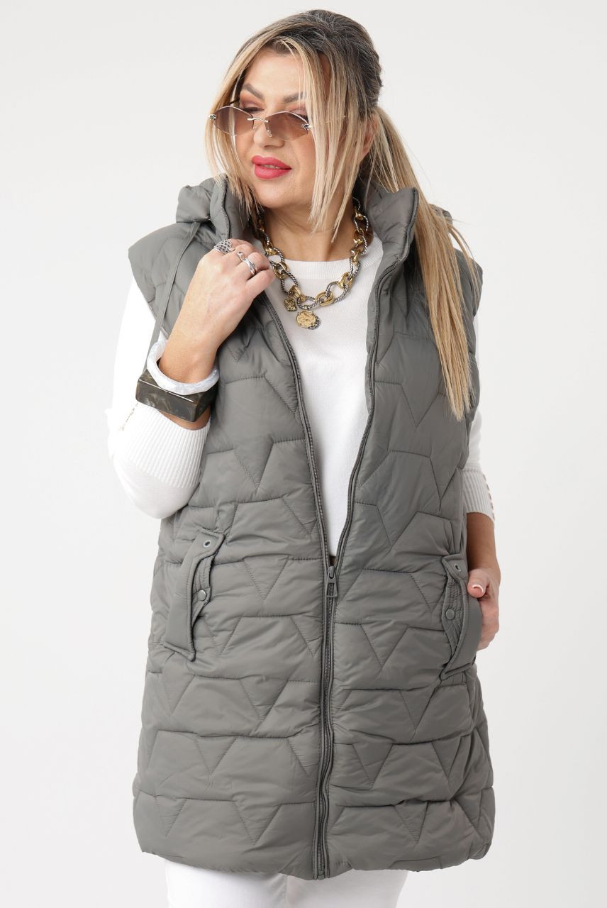 Kamizelka w dużym rozmiarze damska pikowana – odzież XXL